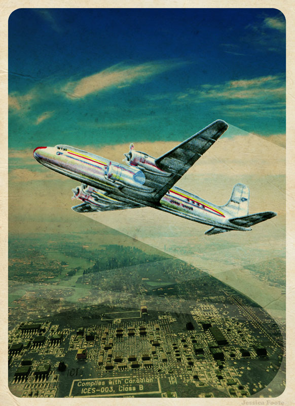 Circuit City (digital collage)