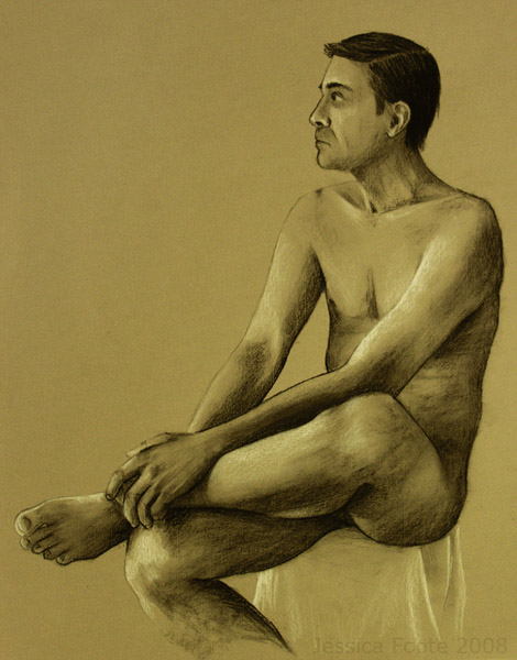 Male Nude (charcoal)